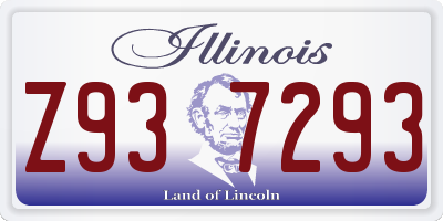 IL license plate Z937293