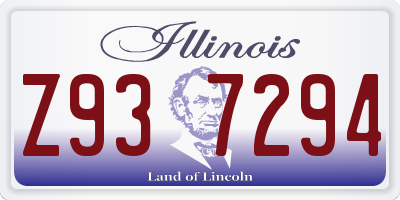 IL license plate Z937294