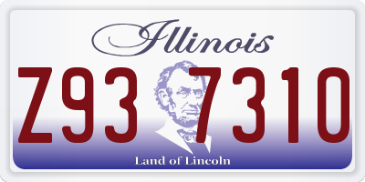 IL license plate Z937310