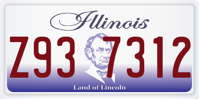 IL license plate Z937312