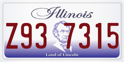 IL license plate Z937315