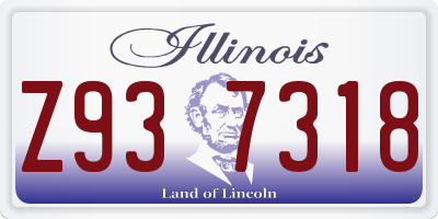 IL license plate Z937318