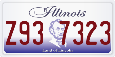 IL license plate Z937323