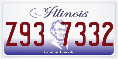 IL license plate Z937332