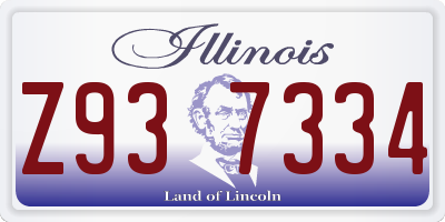 IL license plate Z937334