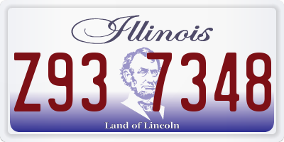 IL license plate Z937348