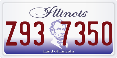 IL license plate Z937350