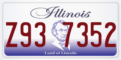 IL license plate Z937352