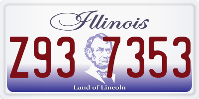 IL license plate Z937353