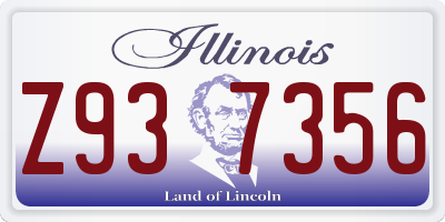 IL license plate Z937356