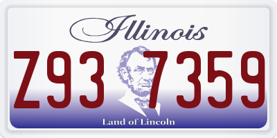 IL license plate Z937359