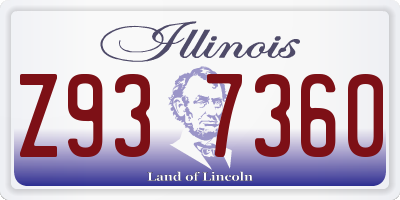 IL license plate Z937360