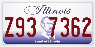 IL license plate Z937362