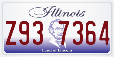 IL license plate Z937364