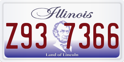 IL license plate Z937366