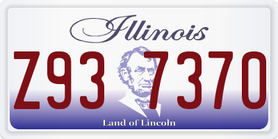 IL license plate Z937370