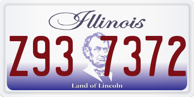 IL license plate Z937372