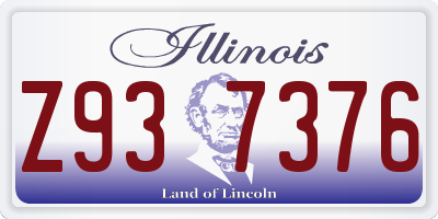 IL license plate Z937376