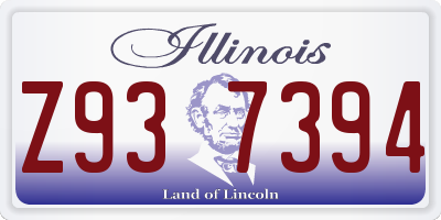 IL license plate Z937394