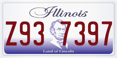 IL license plate Z937397