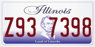 IL license plate Z937398