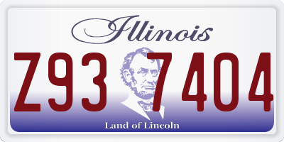 IL license plate Z937404