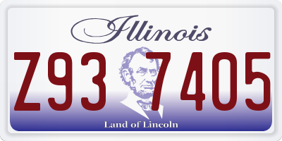 IL license plate Z937405