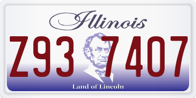 IL license plate Z937407