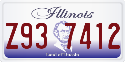 IL license plate Z937412