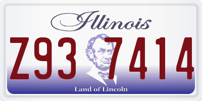 IL license plate Z937414