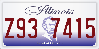 IL license plate Z937415