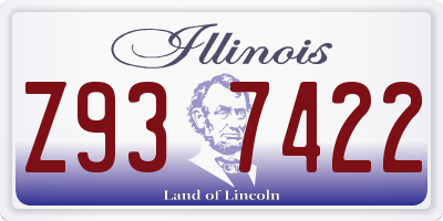 IL license plate Z937422