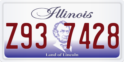 IL license plate Z937428