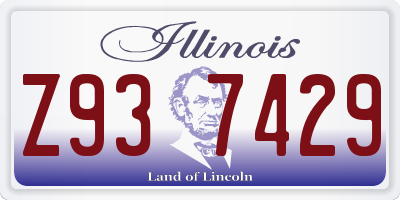 IL license plate Z937429