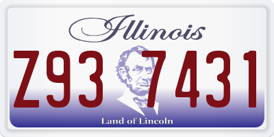 IL license plate Z937431