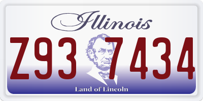 IL license plate Z937434