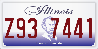 IL license plate Z937441