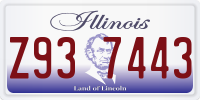 IL license plate Z937443