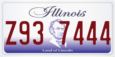 IL license plate Z937444