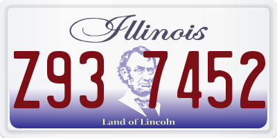 IL license plate Z937452