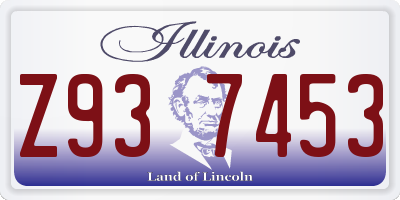 IL license plate Z937453