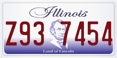 IL license plate Z937454