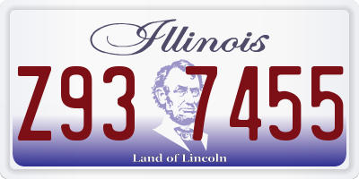 IL license plate Z937455