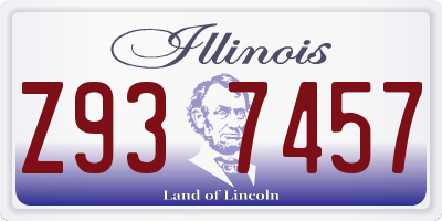 IL license plate Z937457
