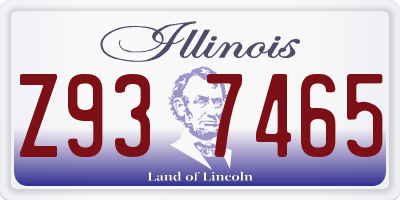 IL license plate Z937465