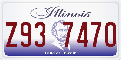 IL license plate Z937470