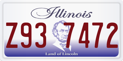 IL license plate Z937472