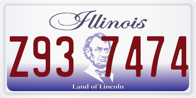IL license plate Z937474