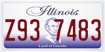 IL license plate Z937483