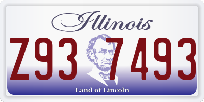 IL license plate Z937493